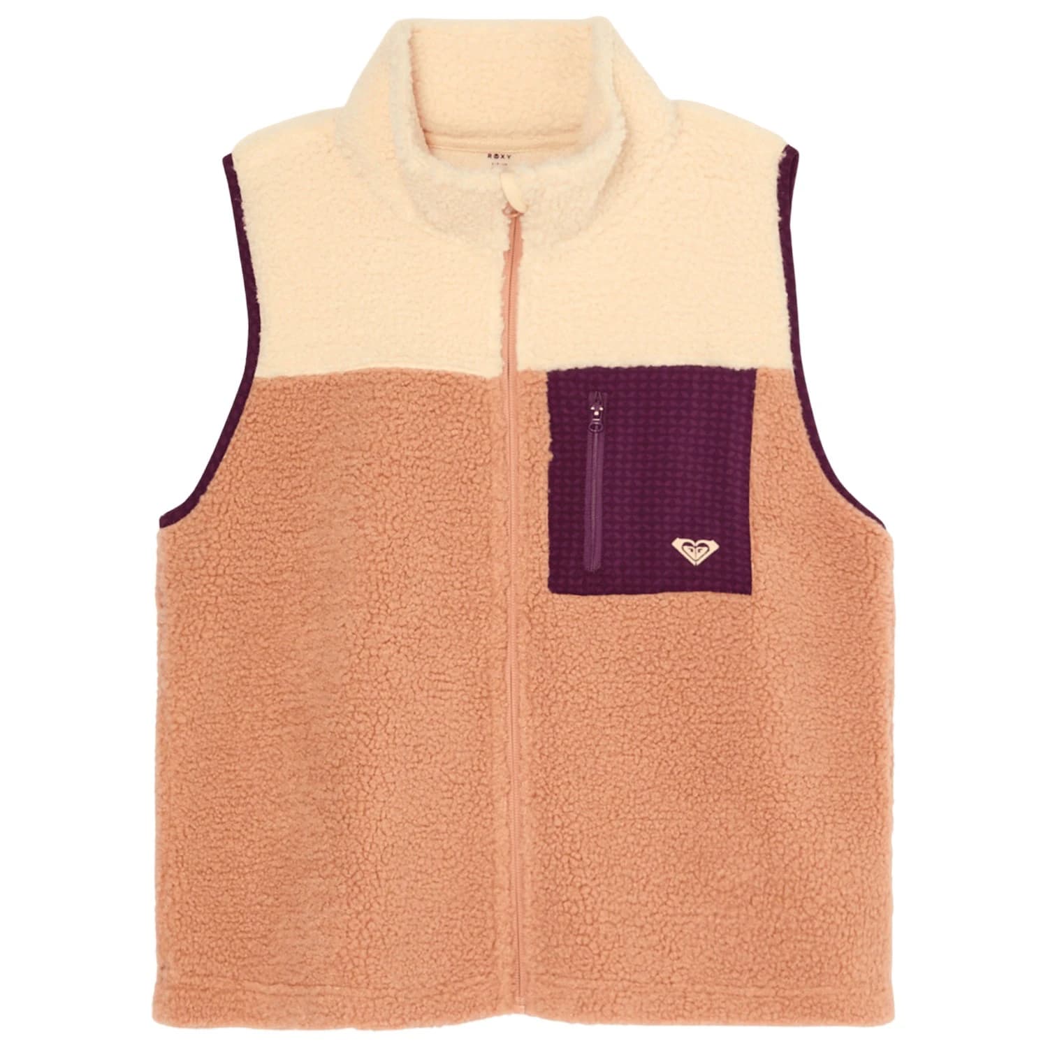Дамски поларен елек Roxy Women's Boundless Spirit Vest 2 Fleece vest - Cafe Au Lait