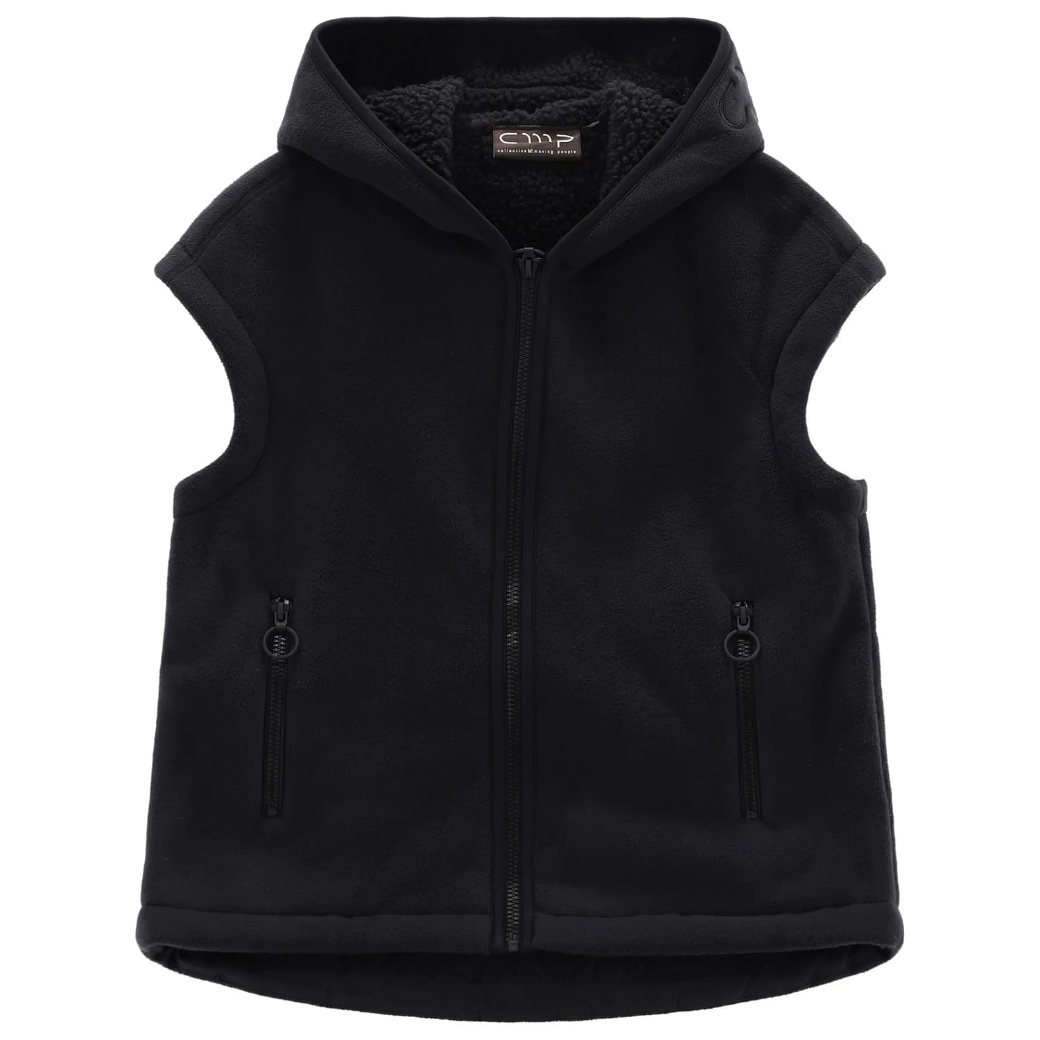Дамски поларен елек CMP Women's Vest Fix Hood 36P4566 Fleece vest - Nero