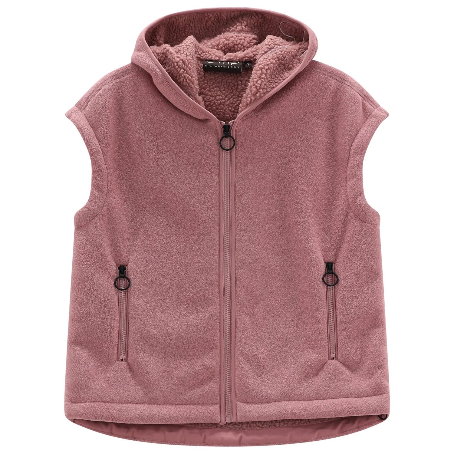 Дамски поларен елек CMP Women's Vest Fix Hood 36P4566 Fleece vest - Old Rose