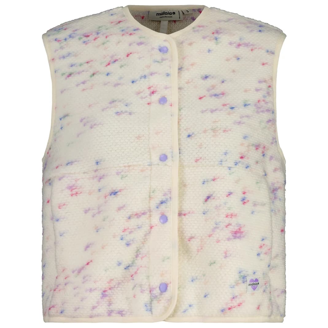 Поларен елек Maloja Women's VallertaM. Fleece vest - Shaded White Rainbow