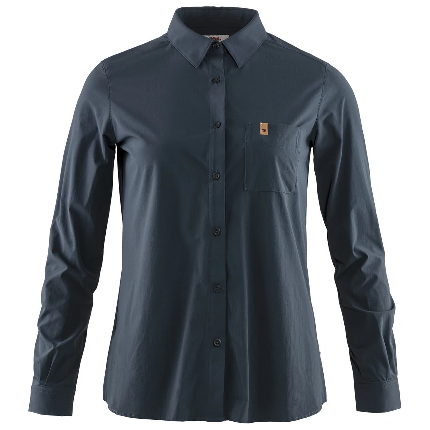 Дамска риза с копчета Fjällräven Women's Övik Lite Shirt L/S Blouse - Navy
