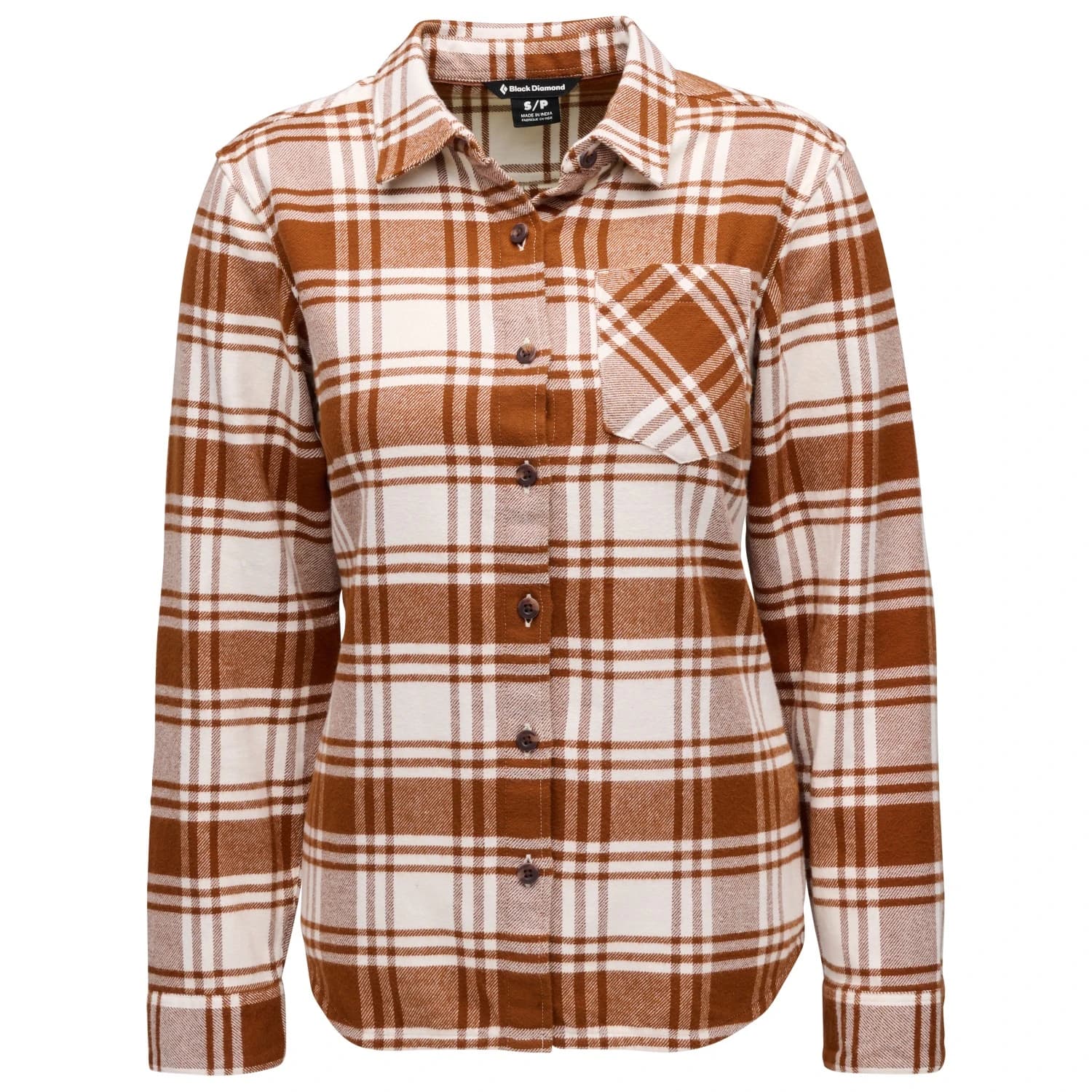Дамска риза с копчета Black Diamond Women's Project Flannel Shirt - Clay / Off White Plaid