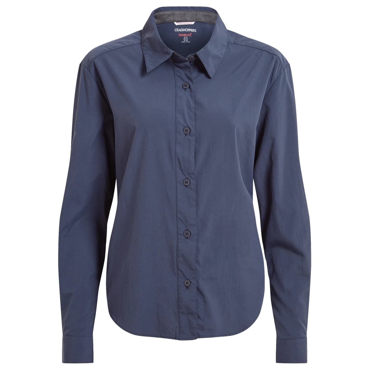 Дамска блуза Craghoppers Women's Nosilife Freeda Langarm Bluse Blouse - Blue Navy