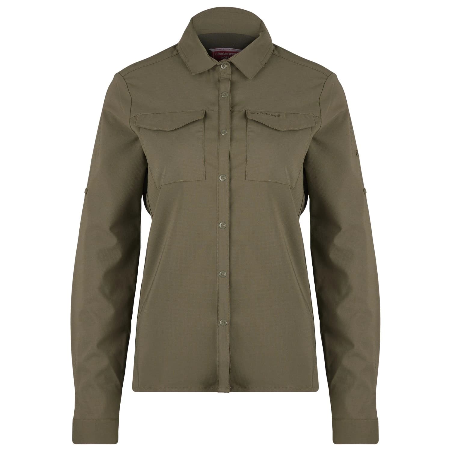 Дамска блуза Craghoppers Women's Nosilife Pro Langarm Bluse V Blouse - Wild Olive