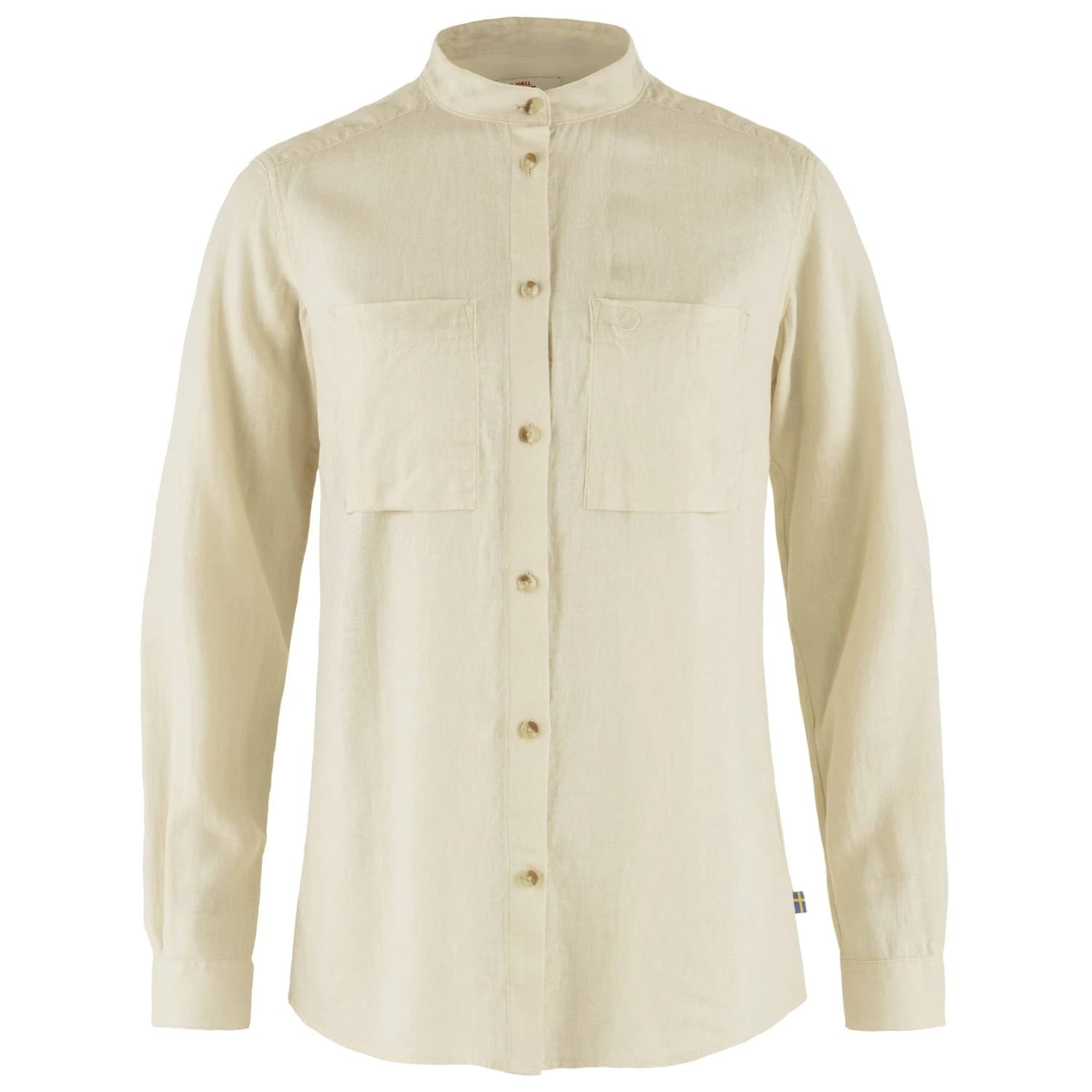 Дамска риза с копчета Fjällräven Women's Övik Hemp Shirt L/S Shirt - Chalk White