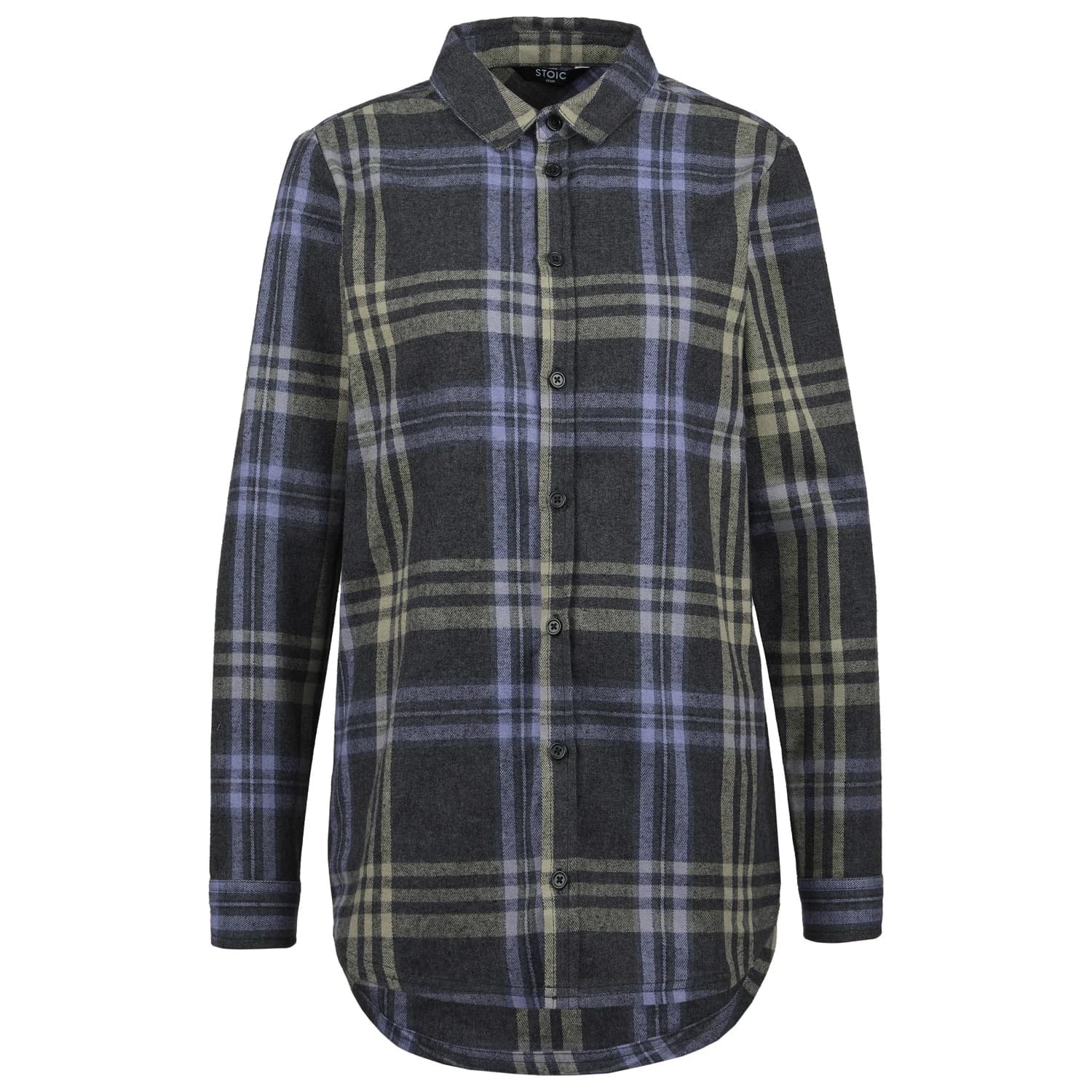 Дамска риза с копчета Stoic Women's MMXX.Storuman Hemp Flannel Shirt - Black Multi