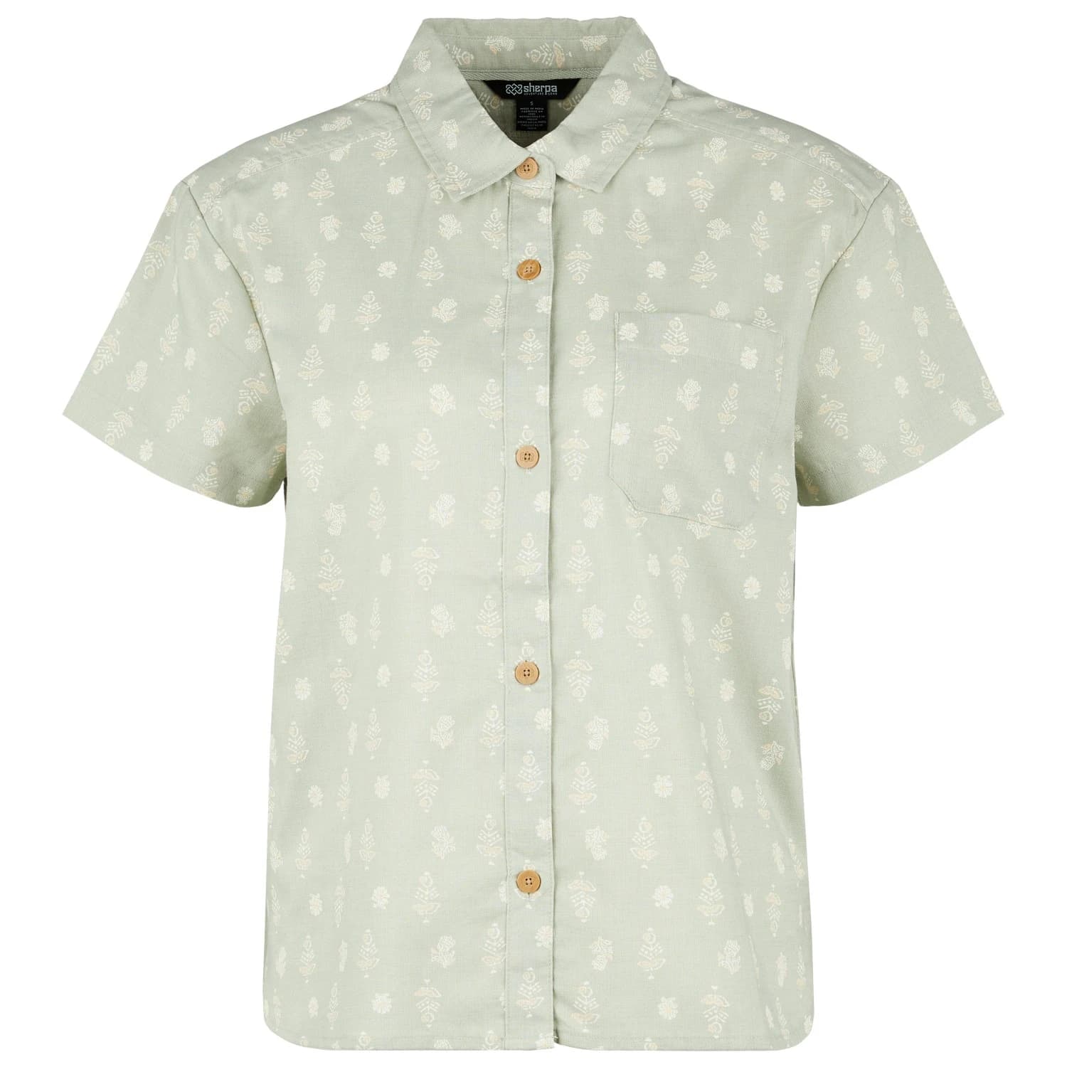 Дамска блуза Sherpa Women's Jaya Camp Shirt Blouse - Celery / Indi Blossom
