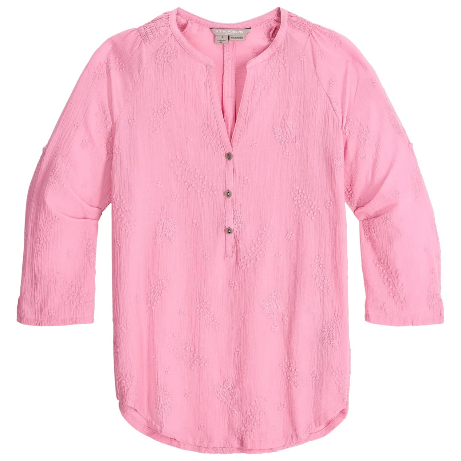 Дамска блуза Royal Robbins Women's Oasis Tunic II 3/4 Sleeve Blouse - Orchid