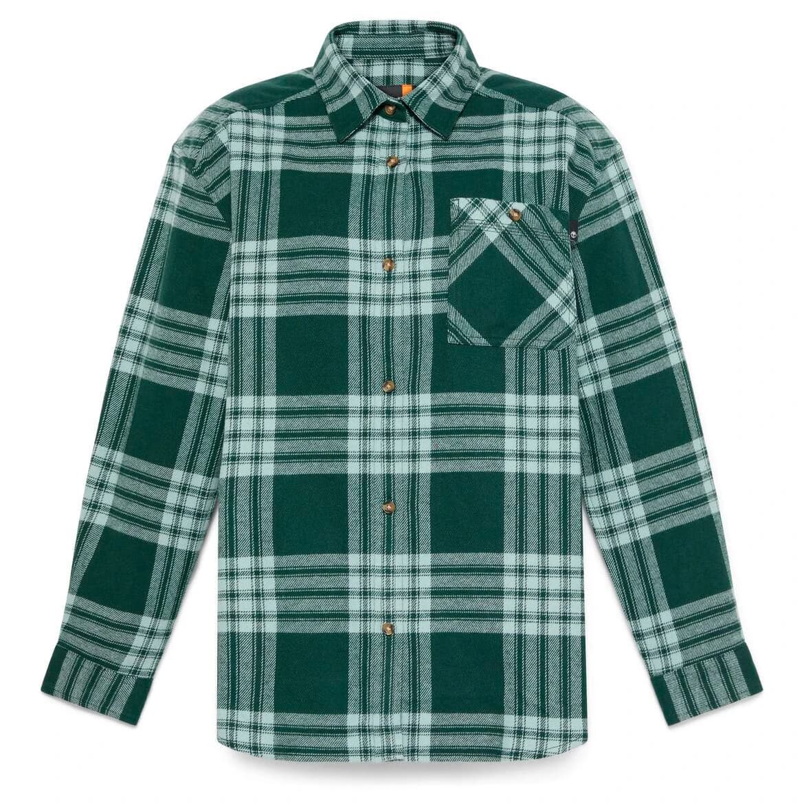 Дамска блуза Timberland Women's Midweight Flannel Pocket Shirt Blouse - Green Gables Yd