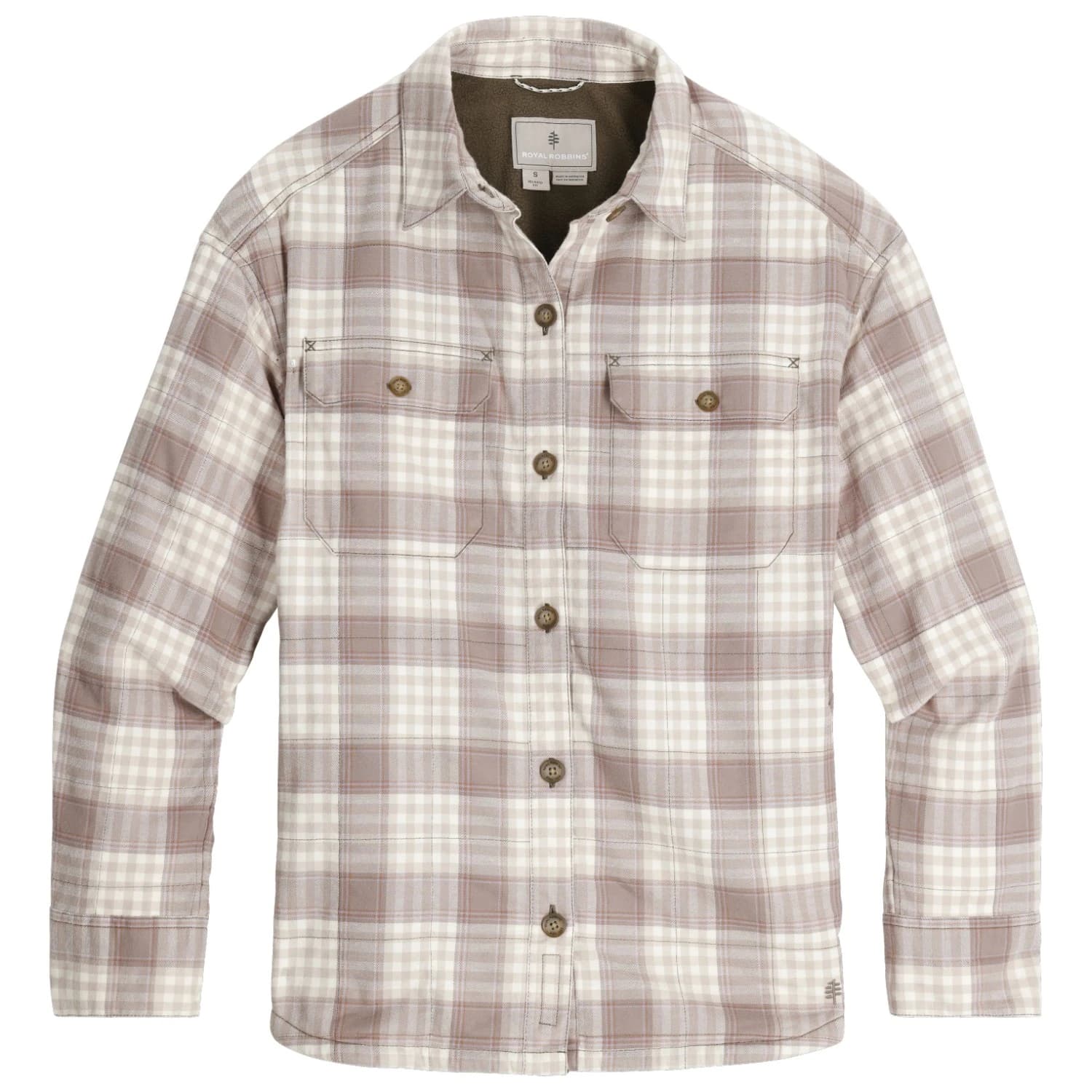 Дамска блуза Royal robbins Women's Vista Flannel Shacket Blouse - Chalk Antelope Pld