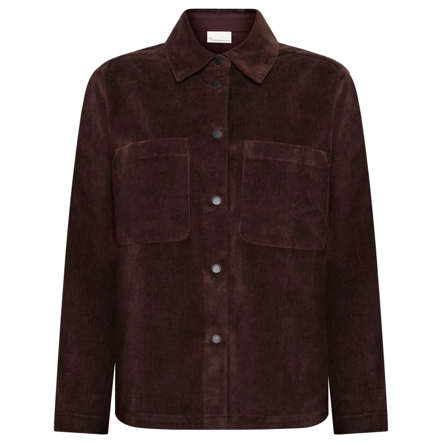 Дамска блуза KnowledgeCotton Apparel Women's 14 Wales Corduroy Blouse - Chocolate Torte