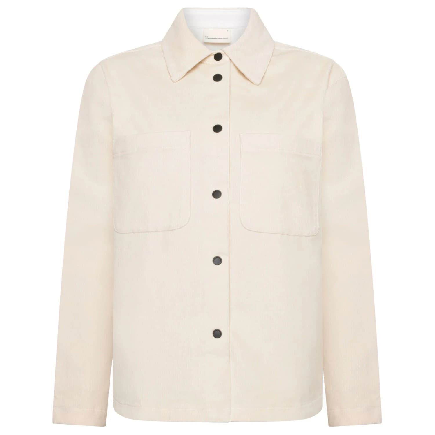 Дамска блуза KnowledgeCotton Apparel Women's 14 Wales Corduroy Blouse - Egret