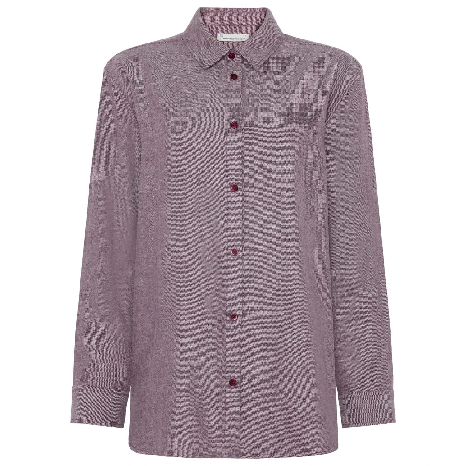 Дамска блуза Knowledgecotton apparel Women's Regular Fit Heavy Twill Blouse - Fig
