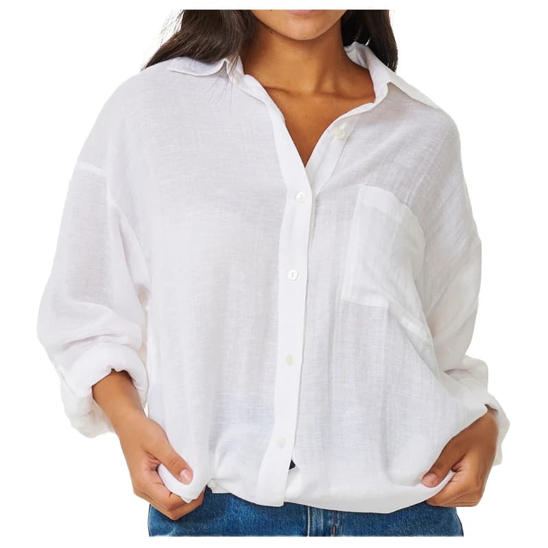 Дамска блуза Rip Curl Women's Premium Surf Holiday Shirt Blouse - White
