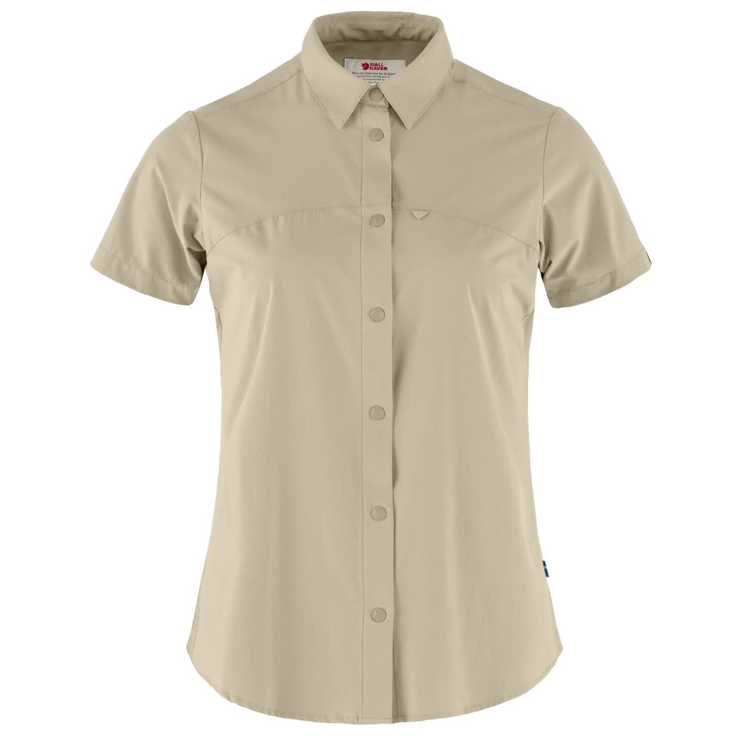 Дамска риза с копчета Fjällräven Women's High Coast Lite Shirt S/S Shirt - Fossil