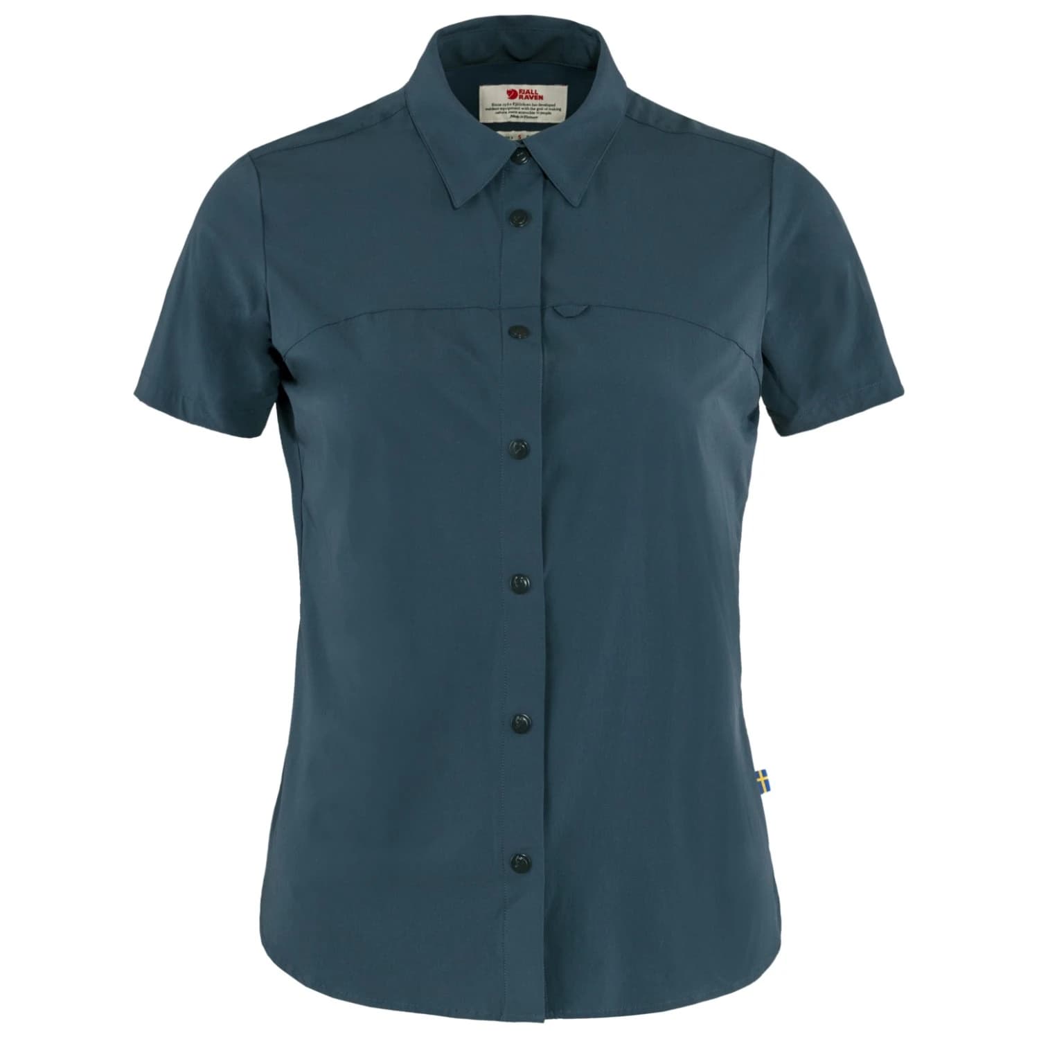 Дамска риза с копчета Fjällräven Women's High Coast Lite Shirt S/S Shirt - Navy