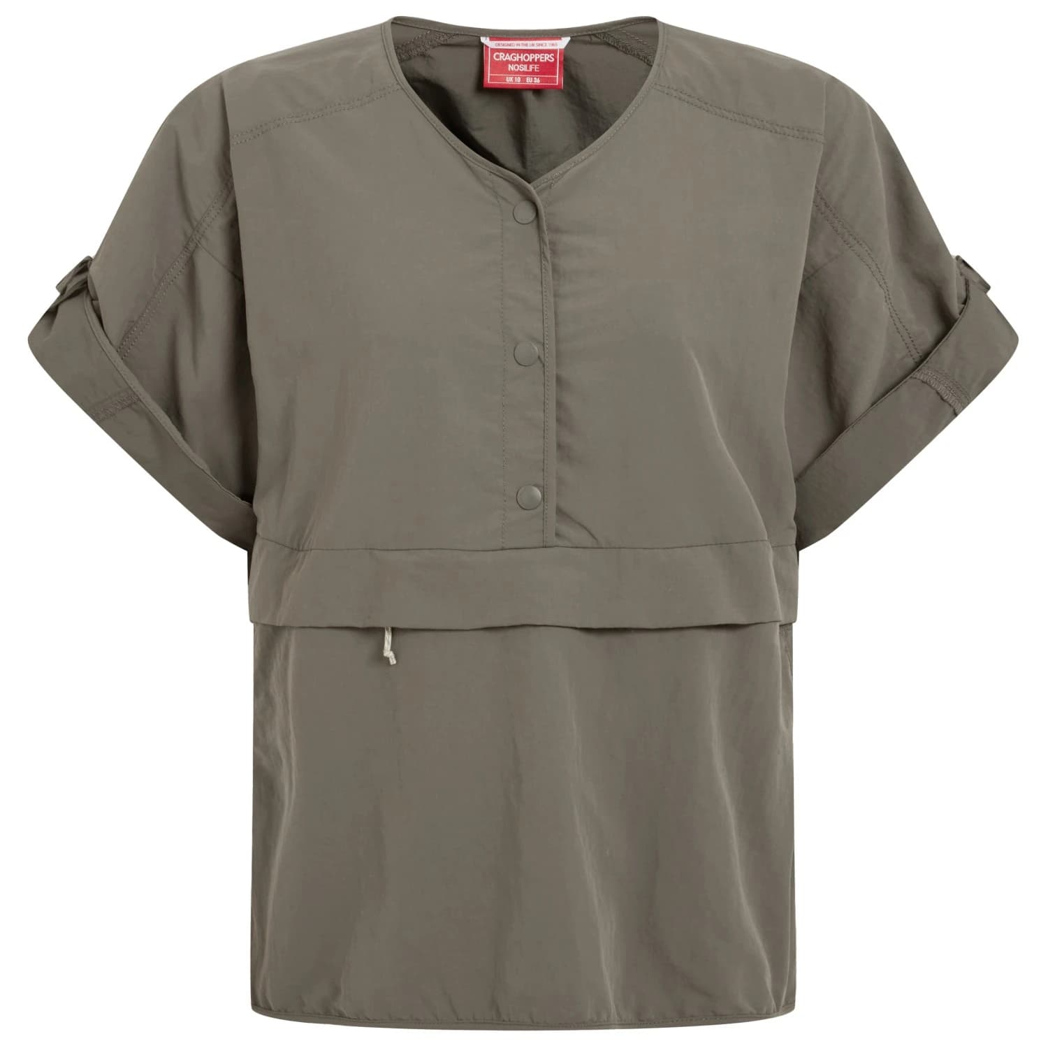 Дамска блуза Craghoppers Women's Nosilife Medina S/S Overhead Shirt Blouse - Wild Olive