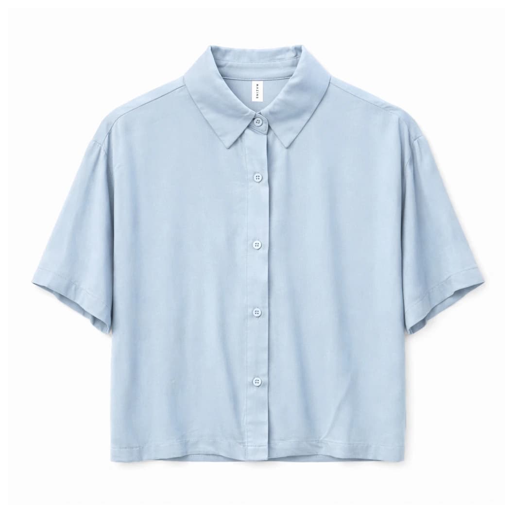 Дамска блуза Mazine Women's Short Sleeve Viscose Shirt Blouse - Pastel Blue
