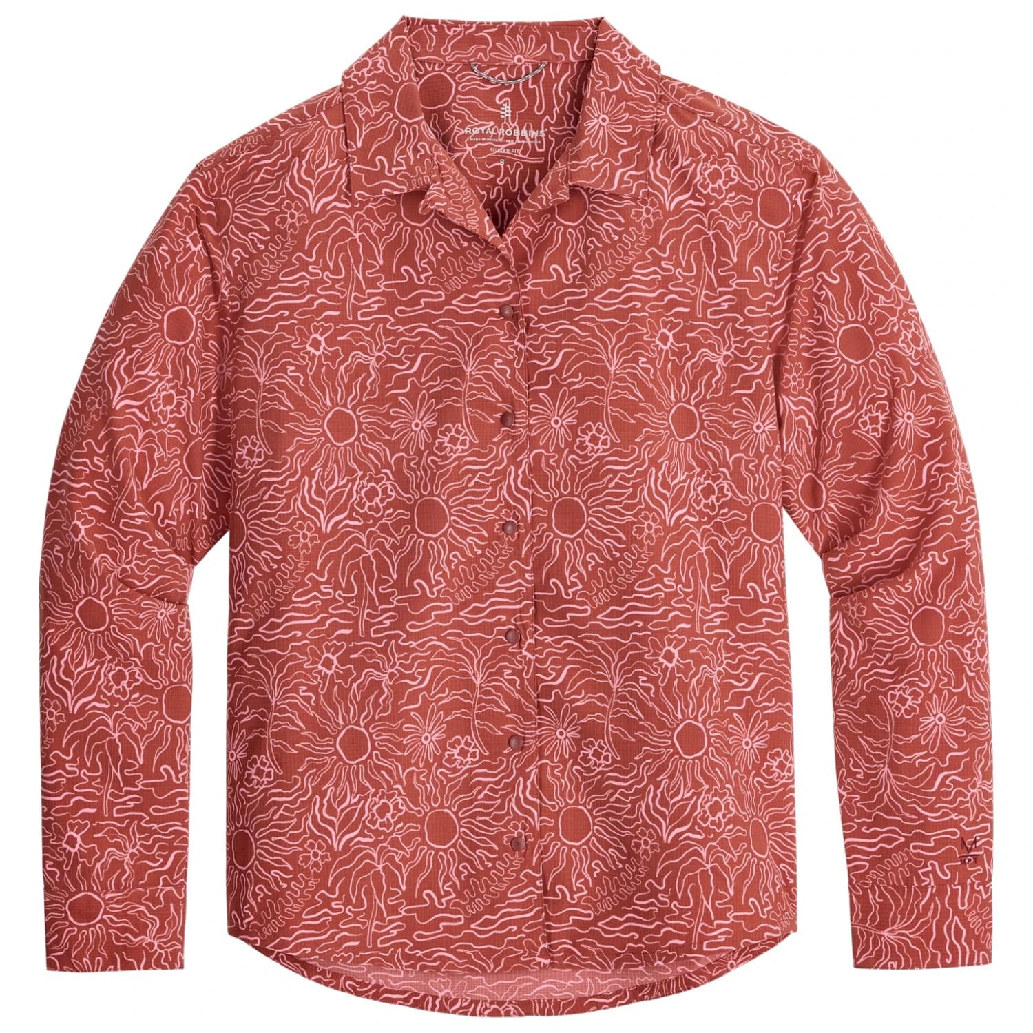 Дамска блуза Royal robbins Women's Salathe Sun Shirt L/S Blouse - Mahogany Solar Pt