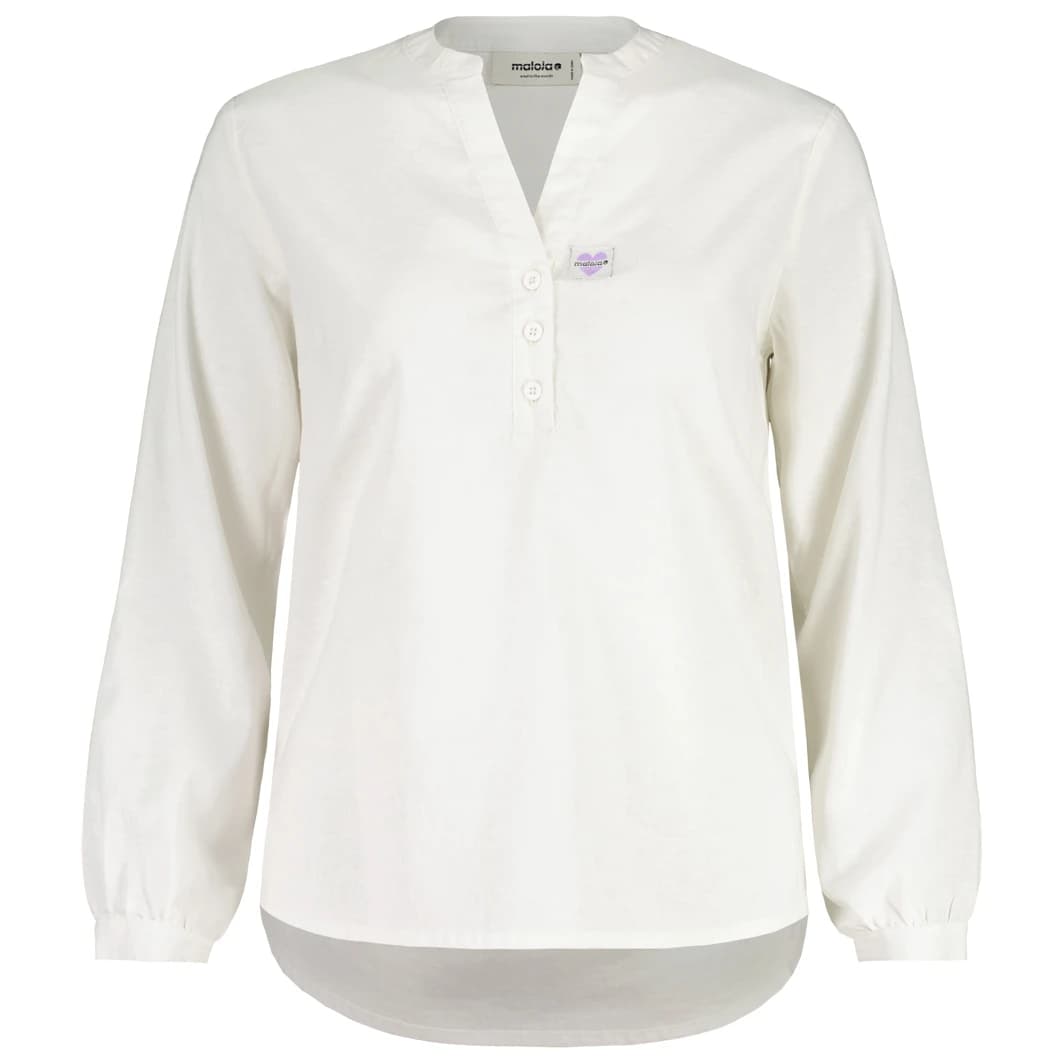 Дамска блуза Maloja Women's StreicheckM. Blouse - Natural