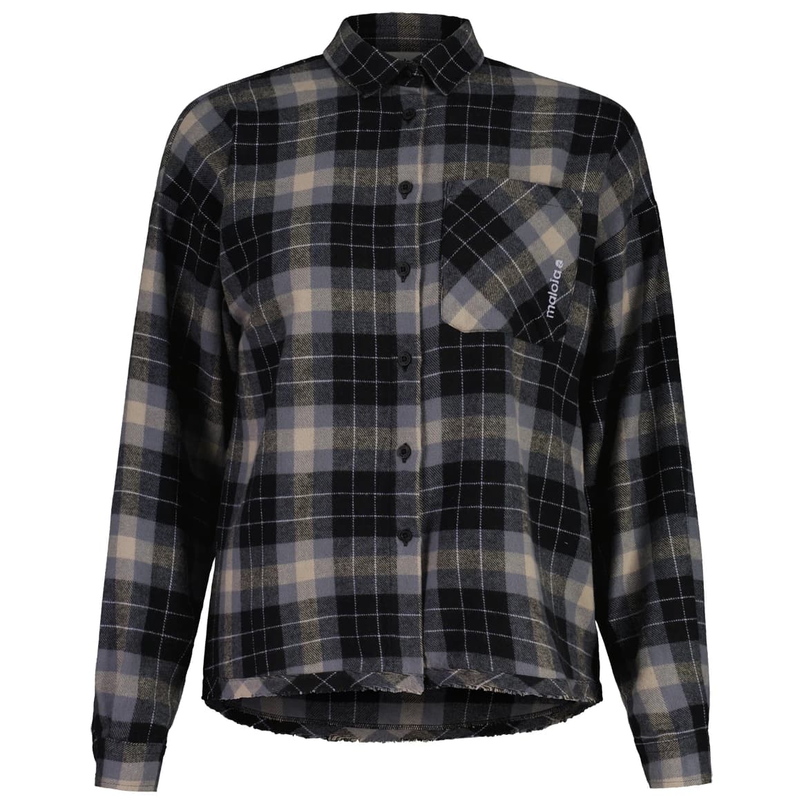 Дамска риза с копчета Maloja Women's MolarM. Shirt - Deep Black Multi