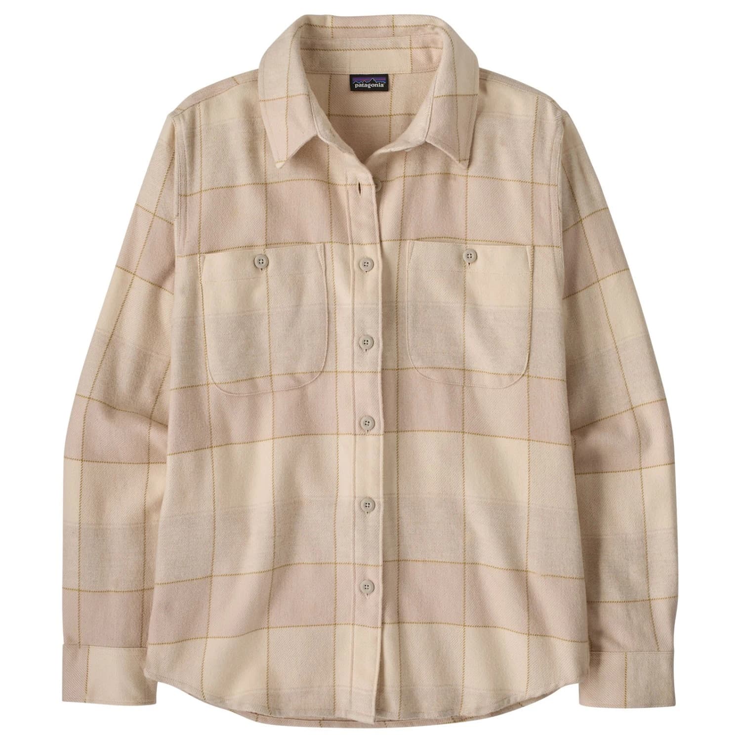 Дамска риза с копчета Patagonia Women's Fjord Flannel Shirt - Snow Owl: Rutabaga White