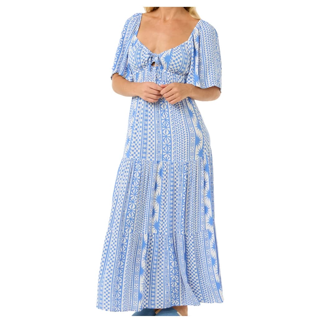 Дамска рокля Rip curl Women's San Carlos S/S Maxi Dress - Blue