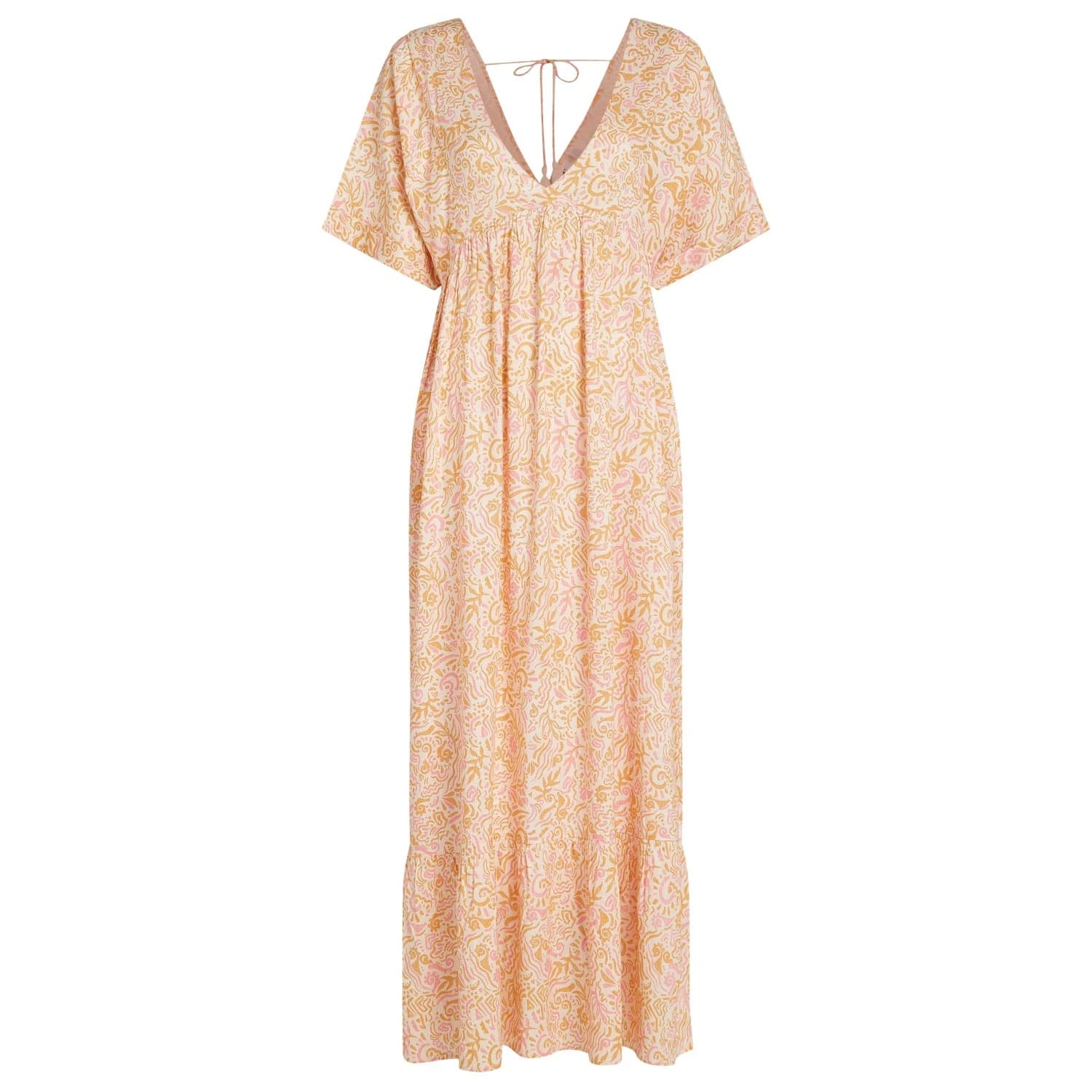Дамска рокля O'neill Women's Women of the Wave Maxi Dress - White Abstract Wave