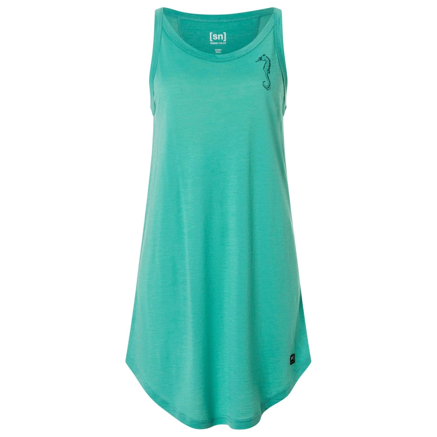 Дамска рокля super.natural Women's Sea Horse Dress - Lagoon Green / Pacific