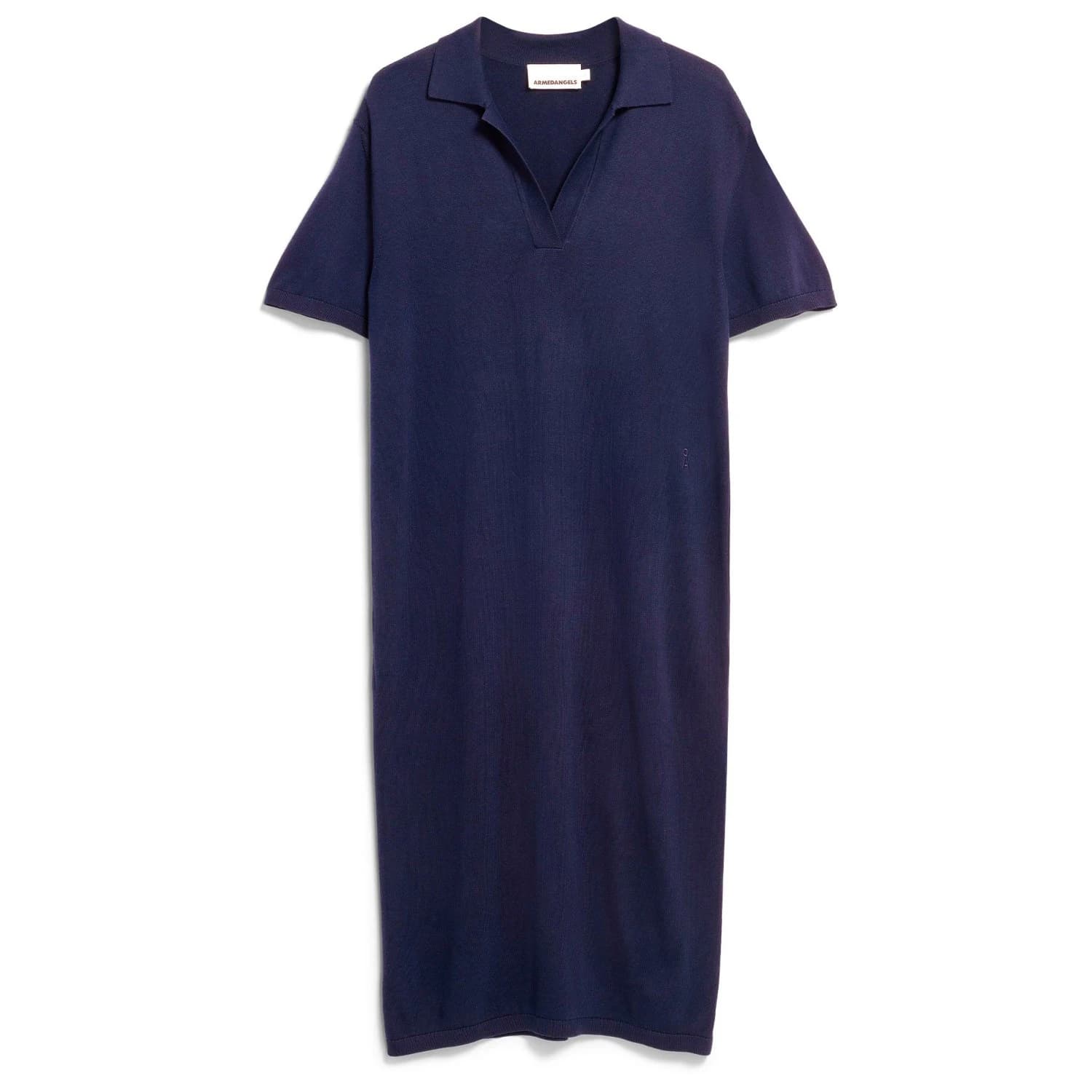 Дамска рокля ARMEDANGELS Women's Fine Polo Knit Dress - Tinted Navy