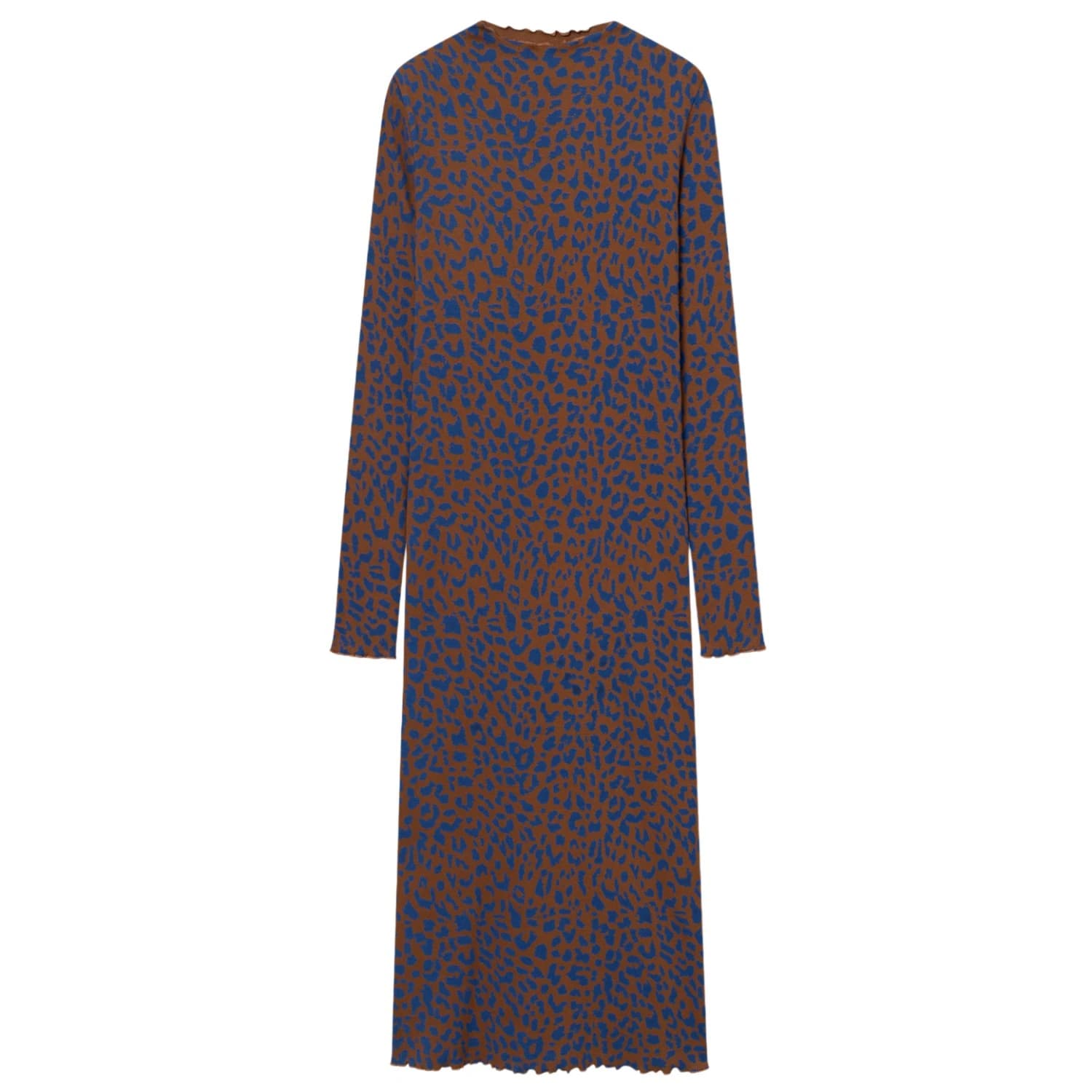 Дамска рокля DEDICATED Women's Rib Dress Lofta Dress - Leopard Light Brown