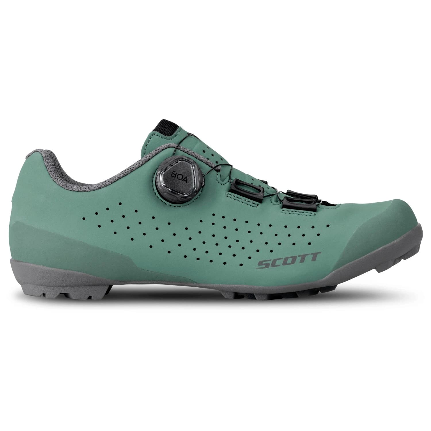 Дамски обувки за gravel колоездене Scott Women's Gravel Pro Cycling shoes - Green / Grey