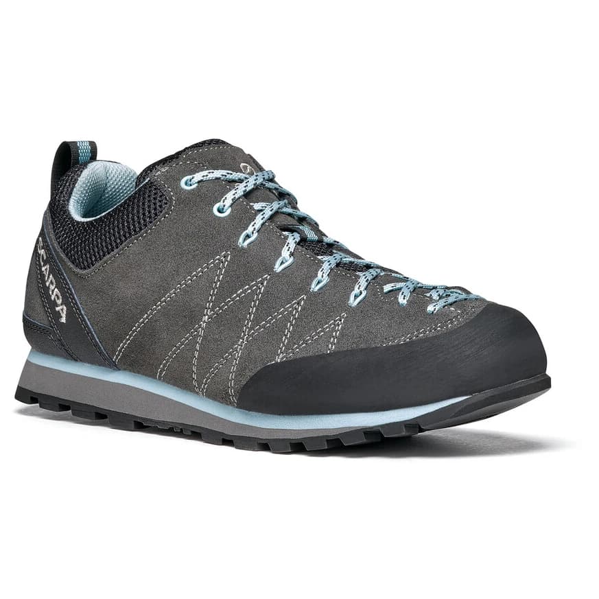 Дамски апроуч обувки Scarpa Women's Crux Approach shoes - Shark / Blue Radiance / Grey