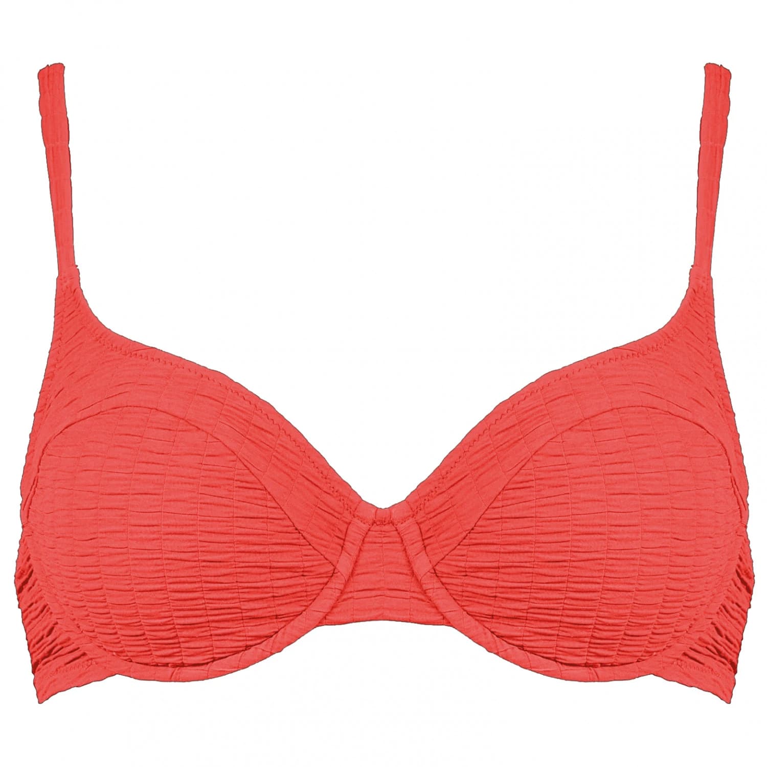 Дамско бикини горнище Watercult Women's Bikini Top Solid Crush 3 Bikini top - Fiery Coral