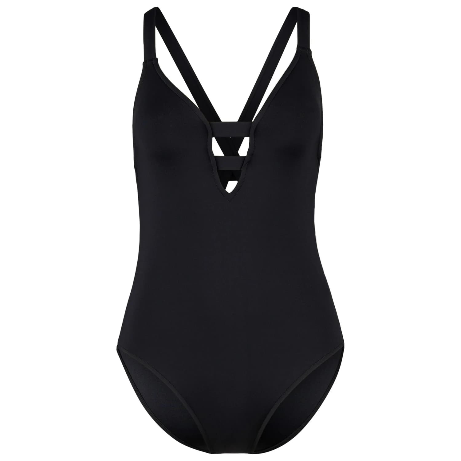 Бански костюм Seafolly Women's Collective Deep V One Piece Swimsuit - Black