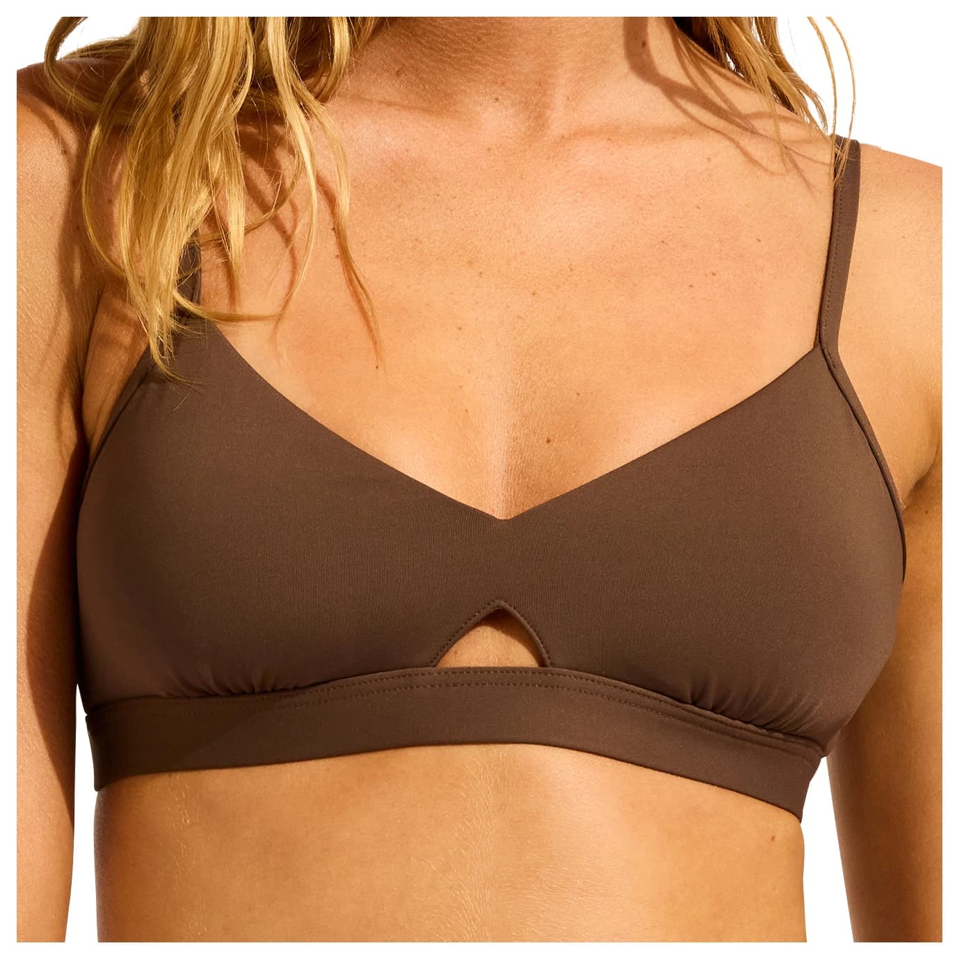 Дамско бикини горнище Seafolly Women's Collective Hybrid Bralette Bikini top - Dark Chocolate