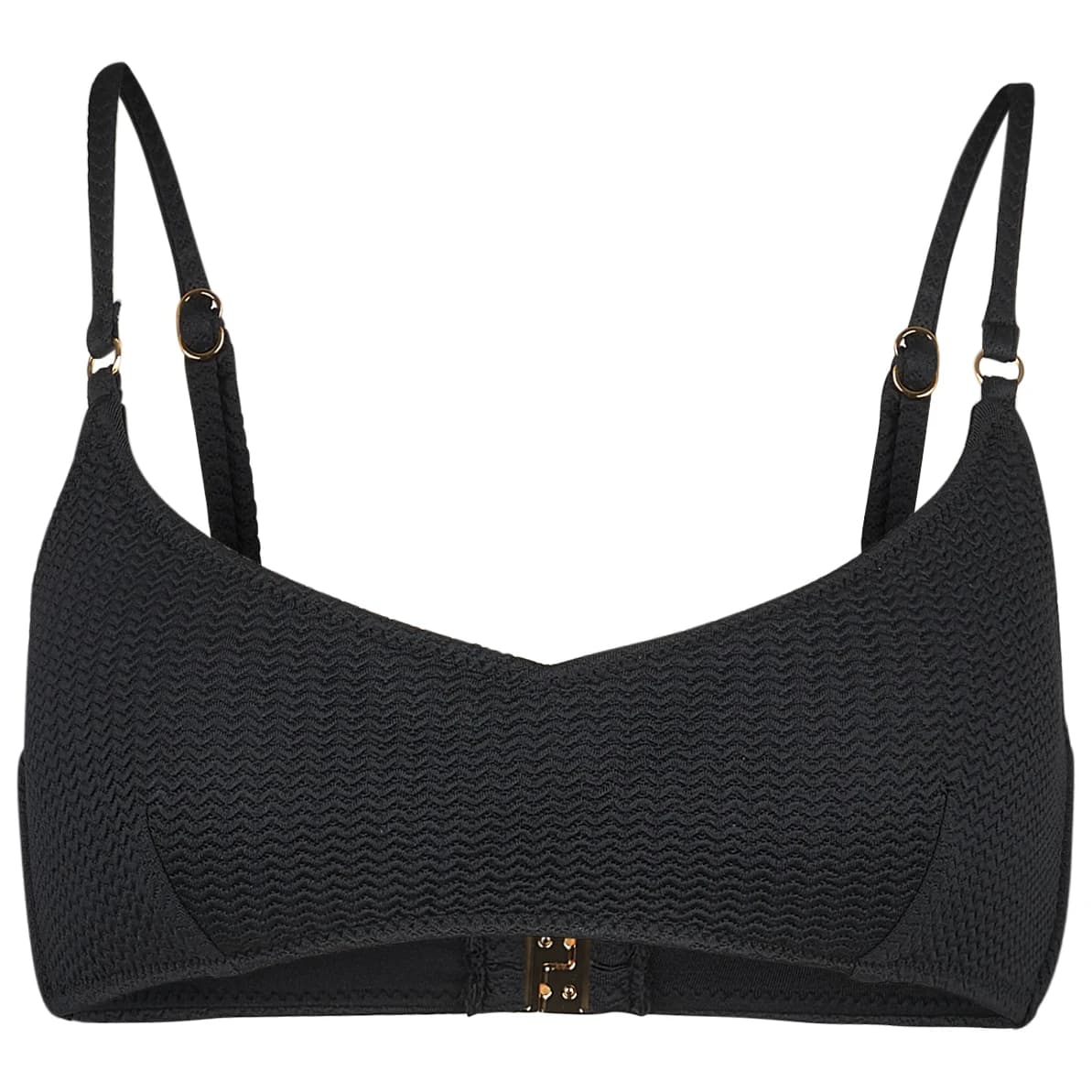 Дамско бикини горнище Seafolly Women's Sea Dive Bralette Bikini top - Black