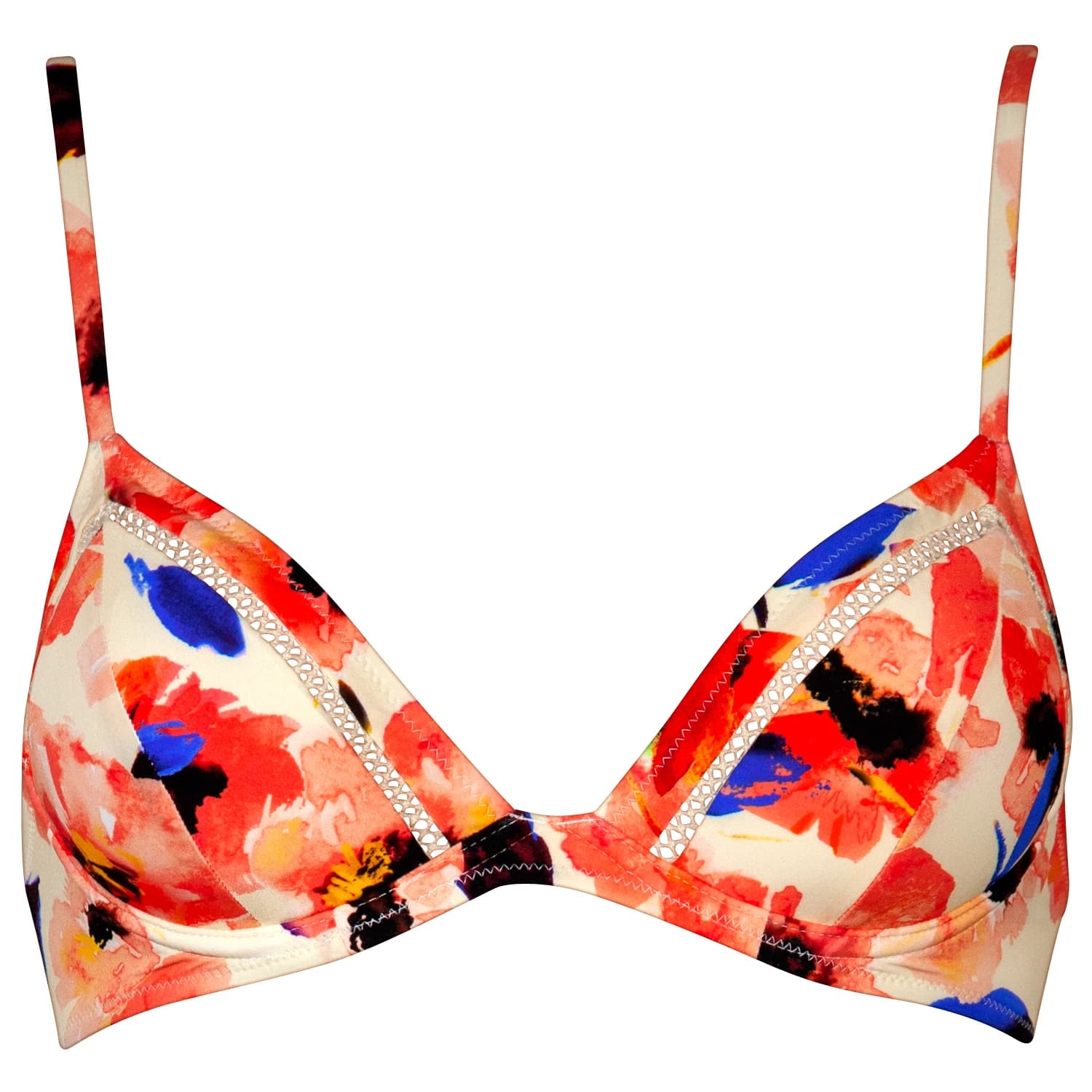 Дамско бикини горнище Watercult Women's Bloom Sentiment Bikini Top 7501 Bikini top - Poppy Cream