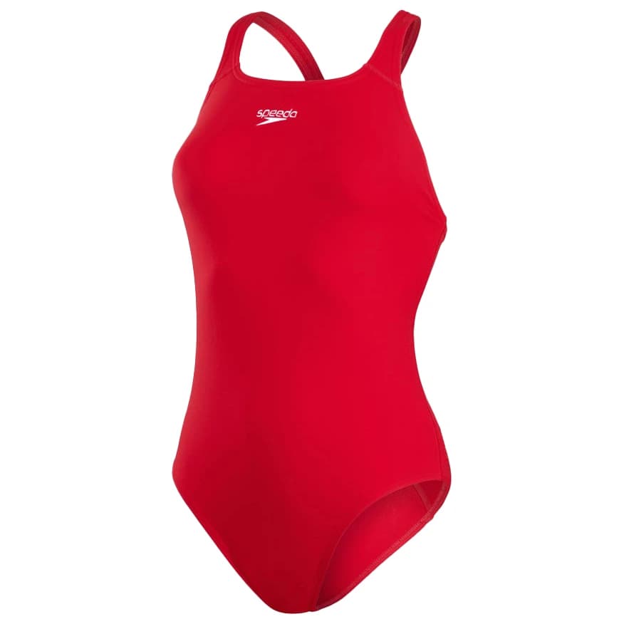 Дамски бански костюм Speedo Women's Eco Endurance+ Medalist Swimsuit - Fed Red