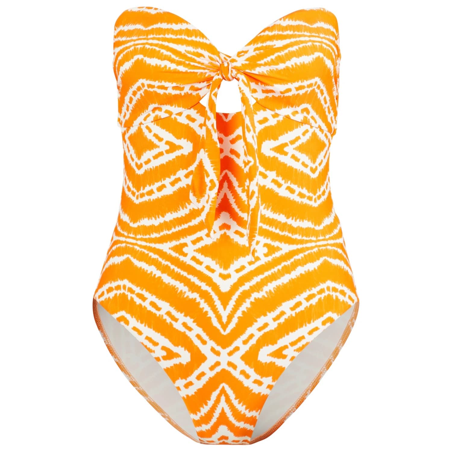 Дамски бански костюм Seafolly Women's Zanzibar Twist Tie Front One Piece Swimsuit - Mandarin