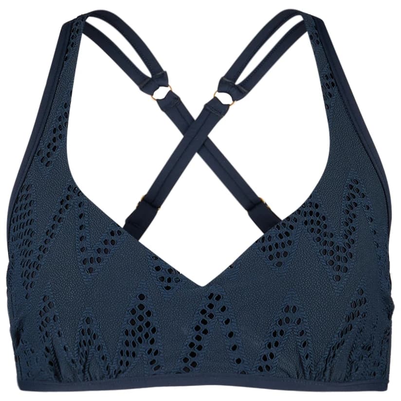 Дамско бикини горнище Seafolly Women's Chiara DD Sweetheart Halter Bikini top - True Navy