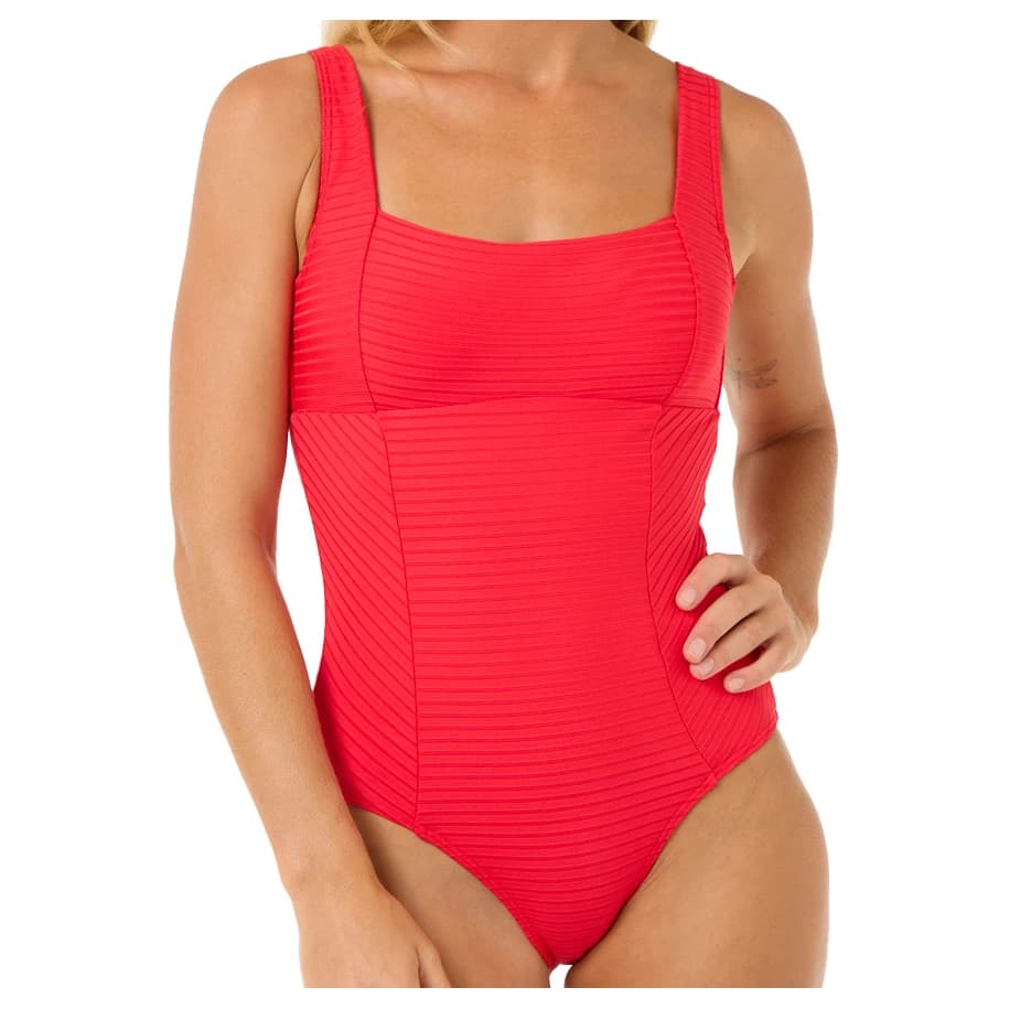 Дамски бански костюм Rip curl Women's Premium Surf One Piece Swimsuit - Hibiscus Red