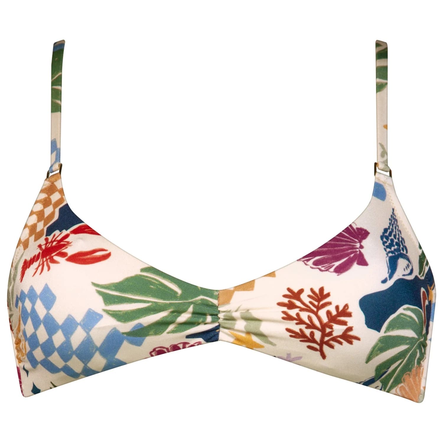Дамско бикини горнище Watercult Women's Seaside Tales Bikini Top 7110 Bikini top - Riviera Mix