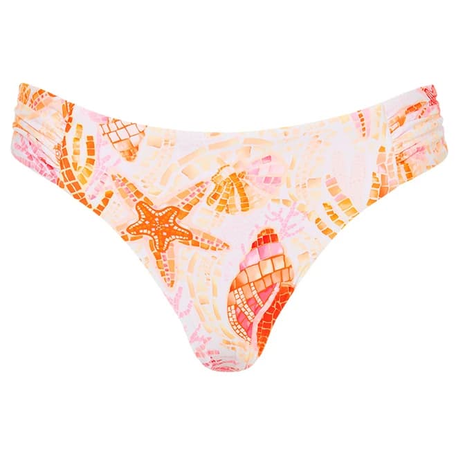 Дамско бикини долнище Seafolly Seafolly Collective High Leg Ruched Side Pant Bikini bottom - White