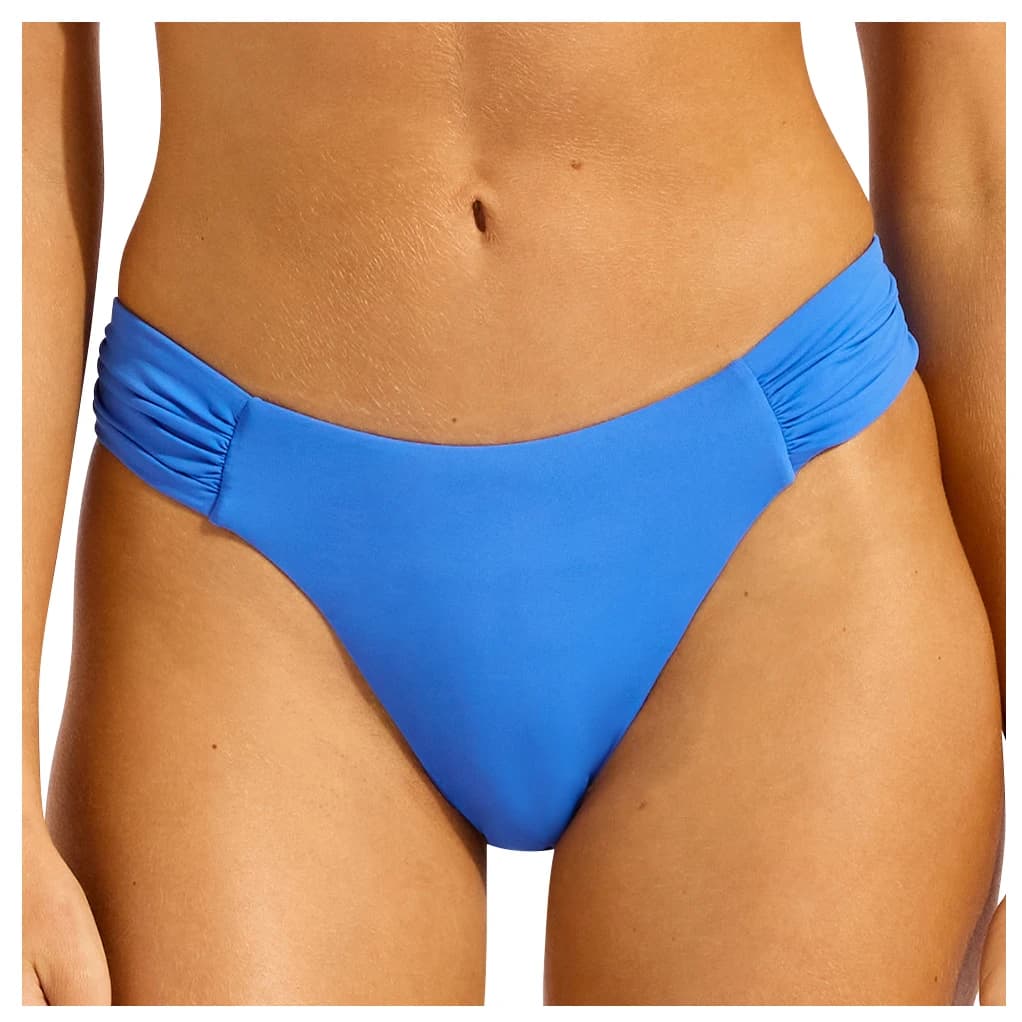 Дамско бикини долнище Seafolly Seafolly Collective High Leg Ruched Side Pant Bikini bottom - Sapphire