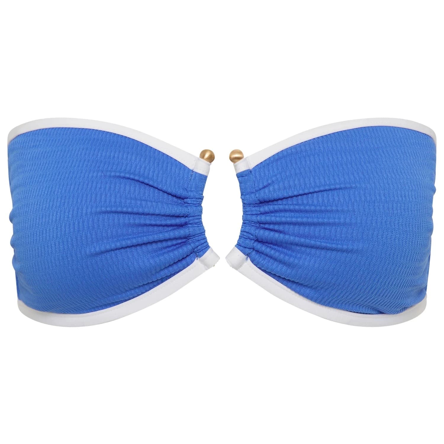 Бикини горнище Seafolly Women's Beach Bound Ring Front Bandeau Bikini top - Sapphire