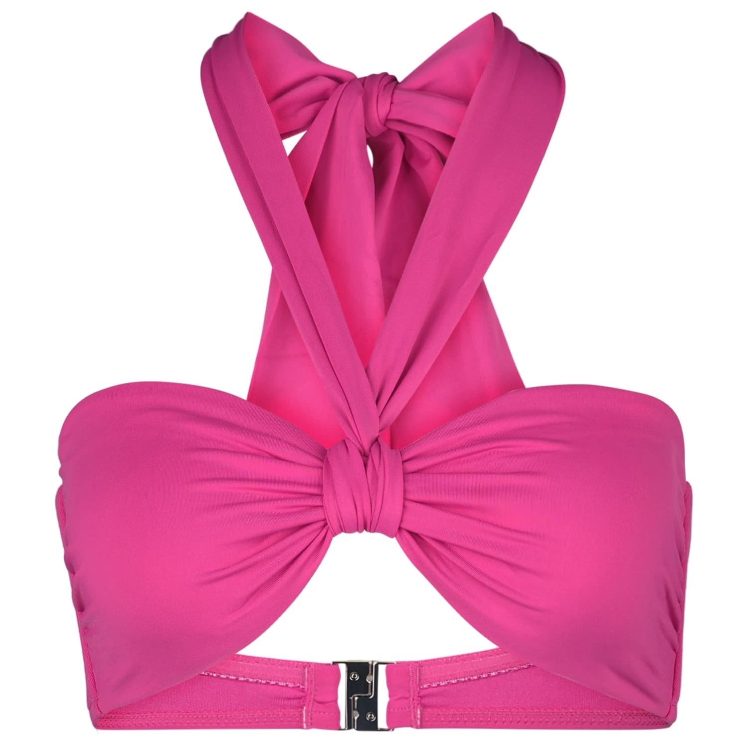 Дамско бикини горнище Seafolly Women's Seafolly Collective Sash Tie Front Bandeau Bikini top - Hot Pink