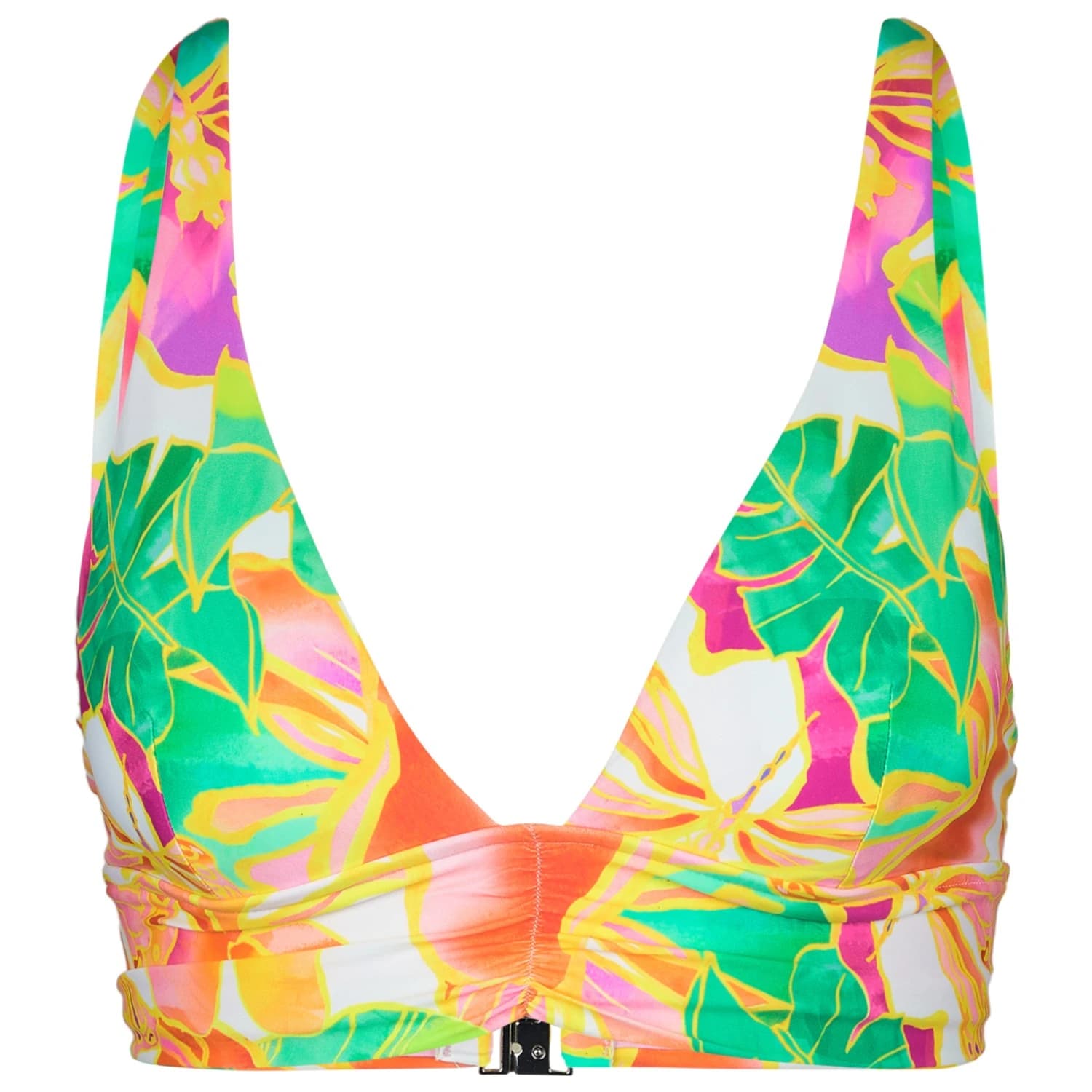 Дамско бикини горнище Seafolly Women's Wonderland Longline Tri Bikini top - Fuchsia Rose