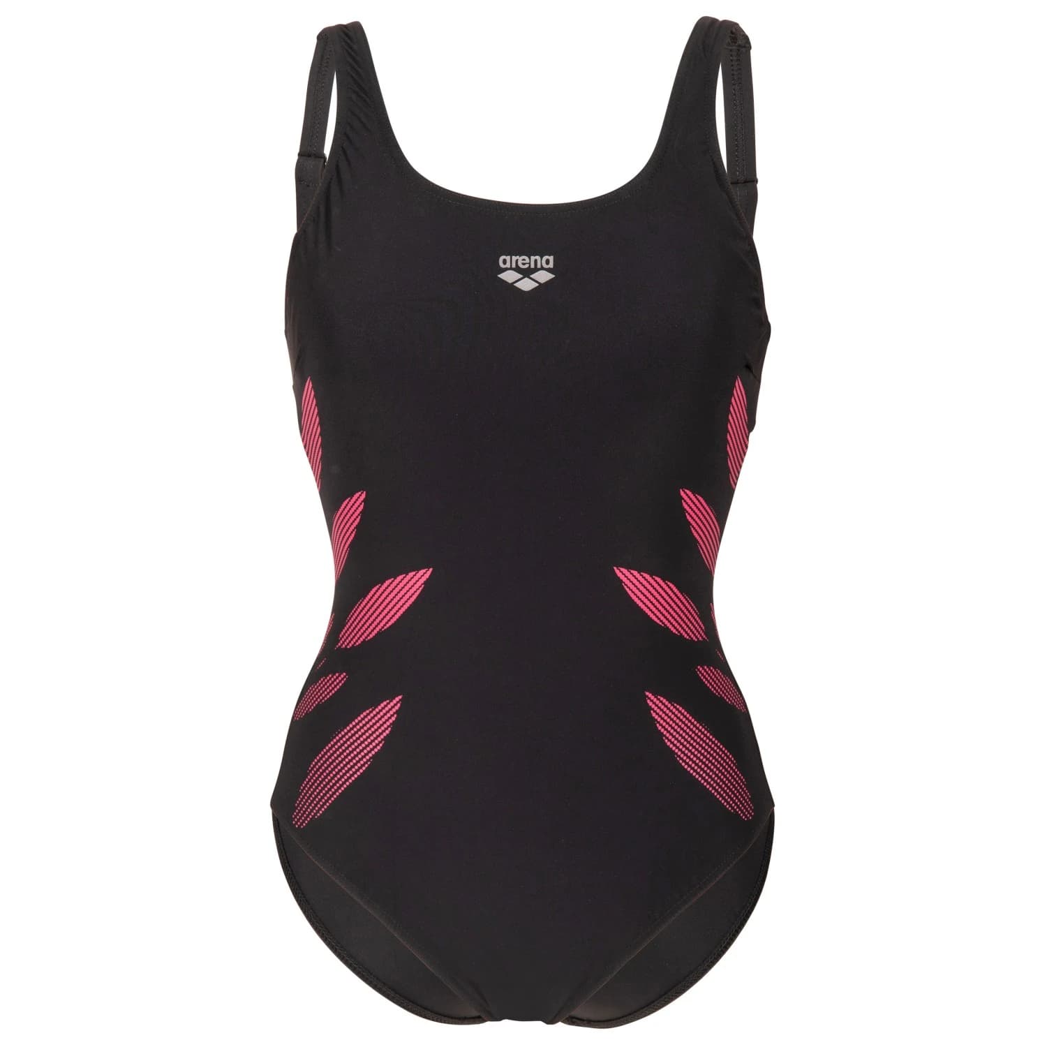 Дамски бански костюм Arena Women's Swimsuit Milena Wing Back C Cup Swimsuit - Black / Fairy Rose