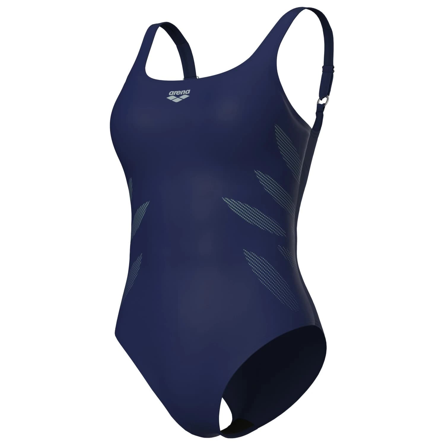 Дамски бански костюм Arena Women's Swimsuit Milena Wing Back C Cup Swimsuit - Navy / Sage